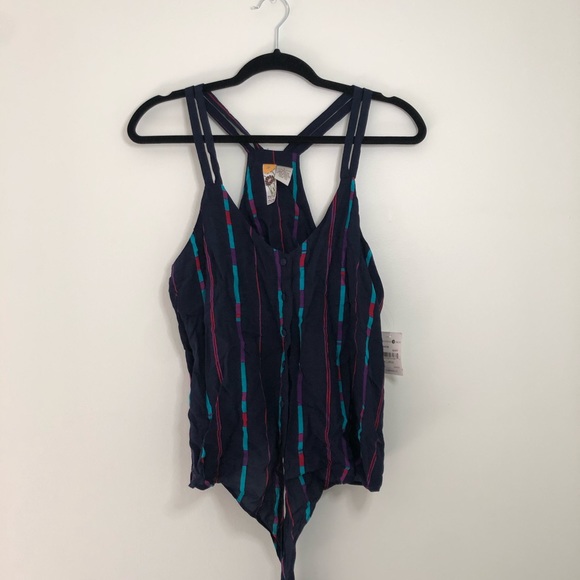 Mimi Chica Very Cute Front Tie Top Size S/M - Picture 1 of 4